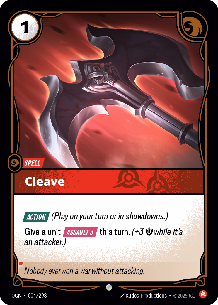 Cleave OGN-004/298 Riftbound card