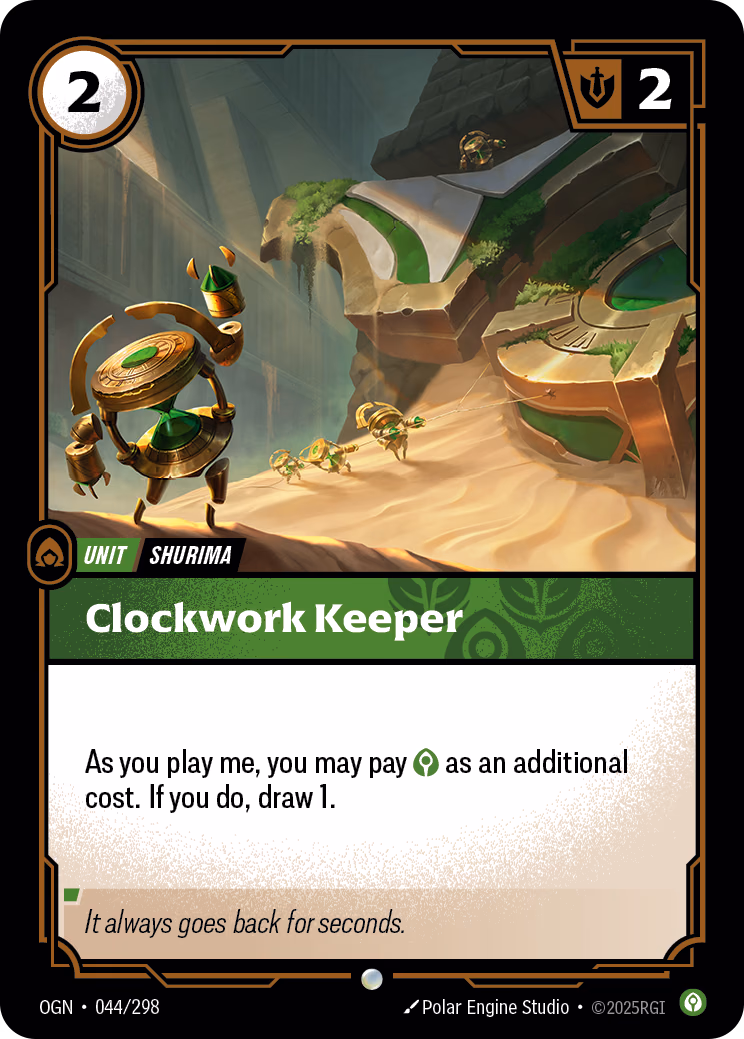 Clockwork Keeper OGN-044/298 Riftbound card
