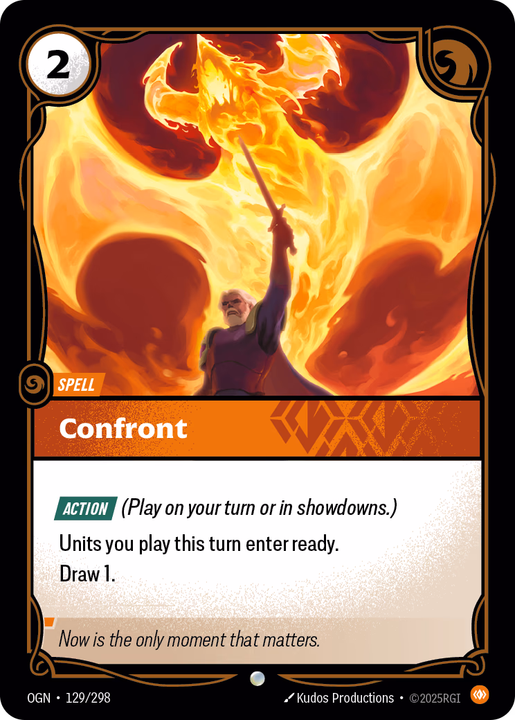 Confront OGN-129/298 Riftbound card