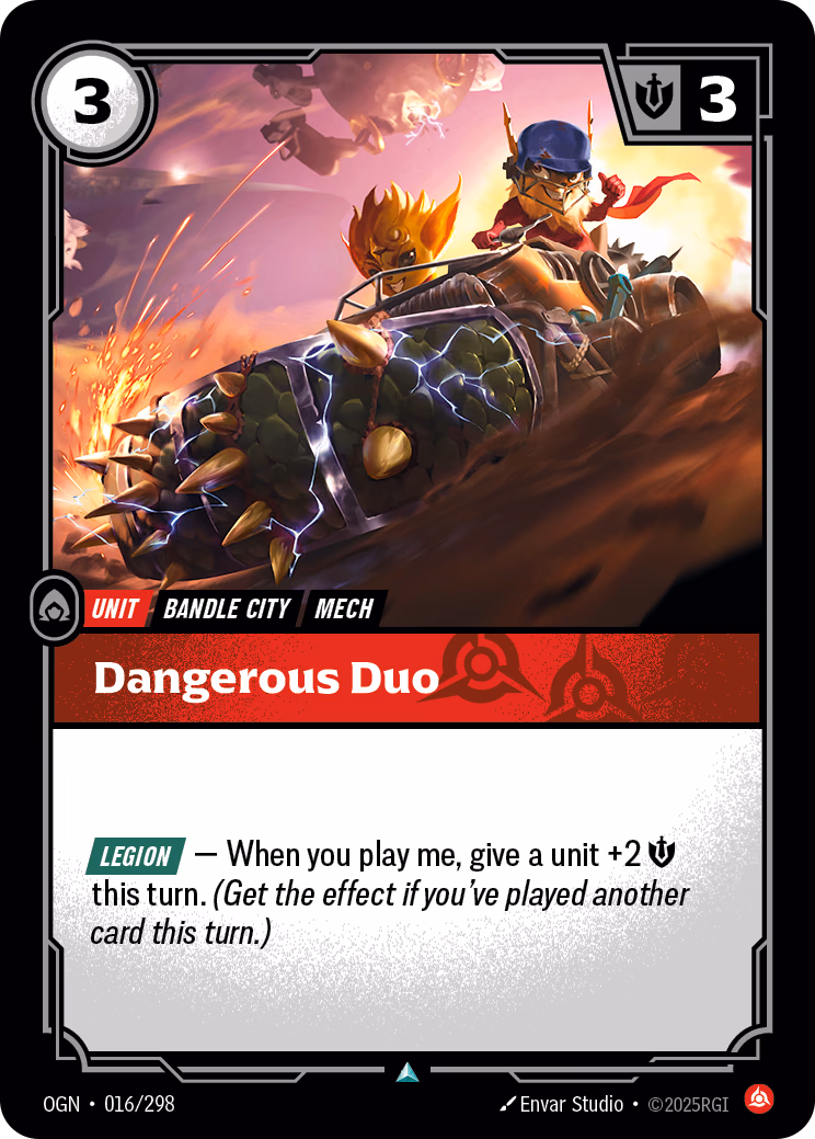 Dangerous Duo OGN-016/298 Riftbound card