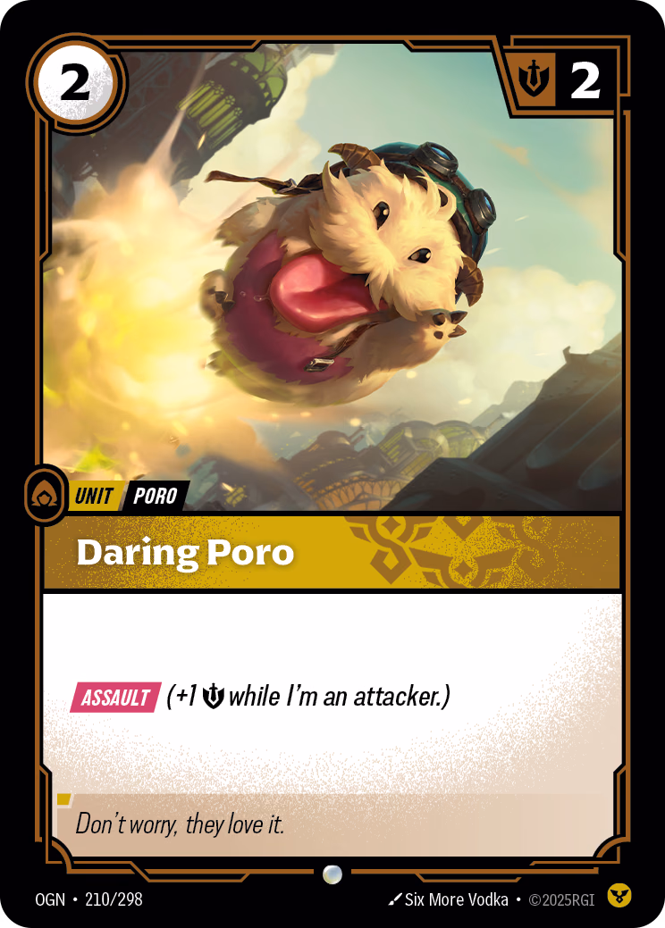 Daring Poro OGN-210/298 Riftbound card