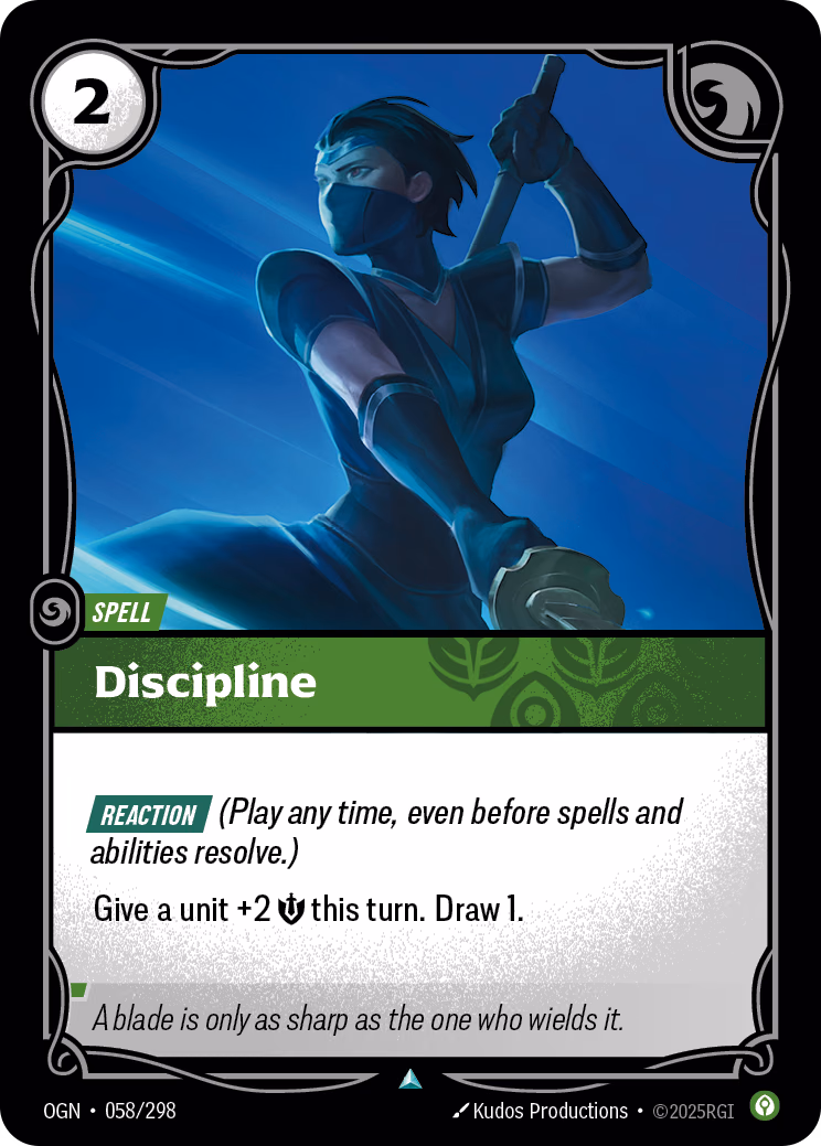 Discipline OGN-058/298 Riftbound card
