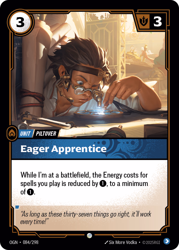 Eager Apprentice OGN-084/298 Riftbound card