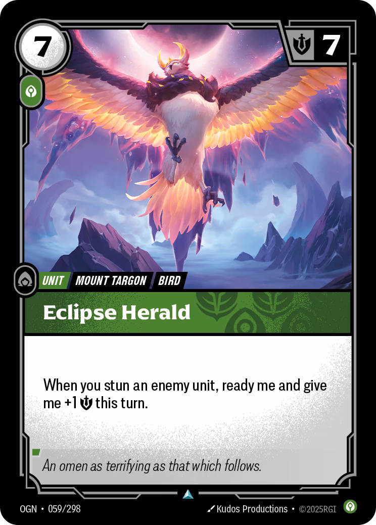 Eclipse Herald OGN-059/298 Riftbound card