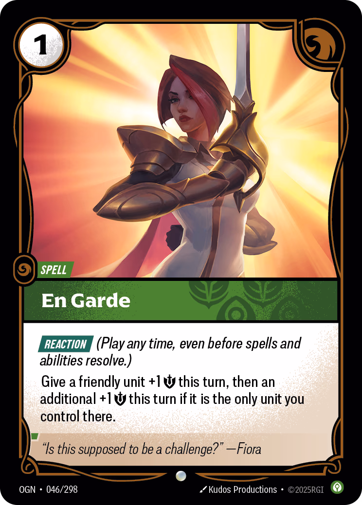 En Garde OGN-046/298 Riftbound card