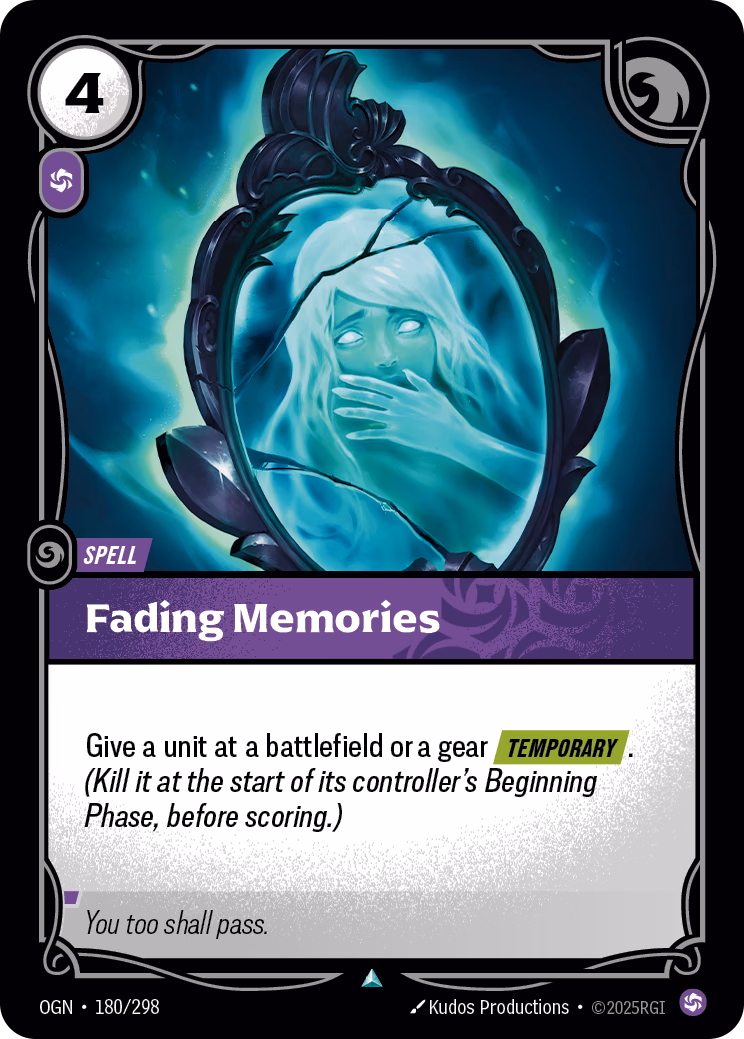 Fading Memories OGN-180/298 Riftbound card