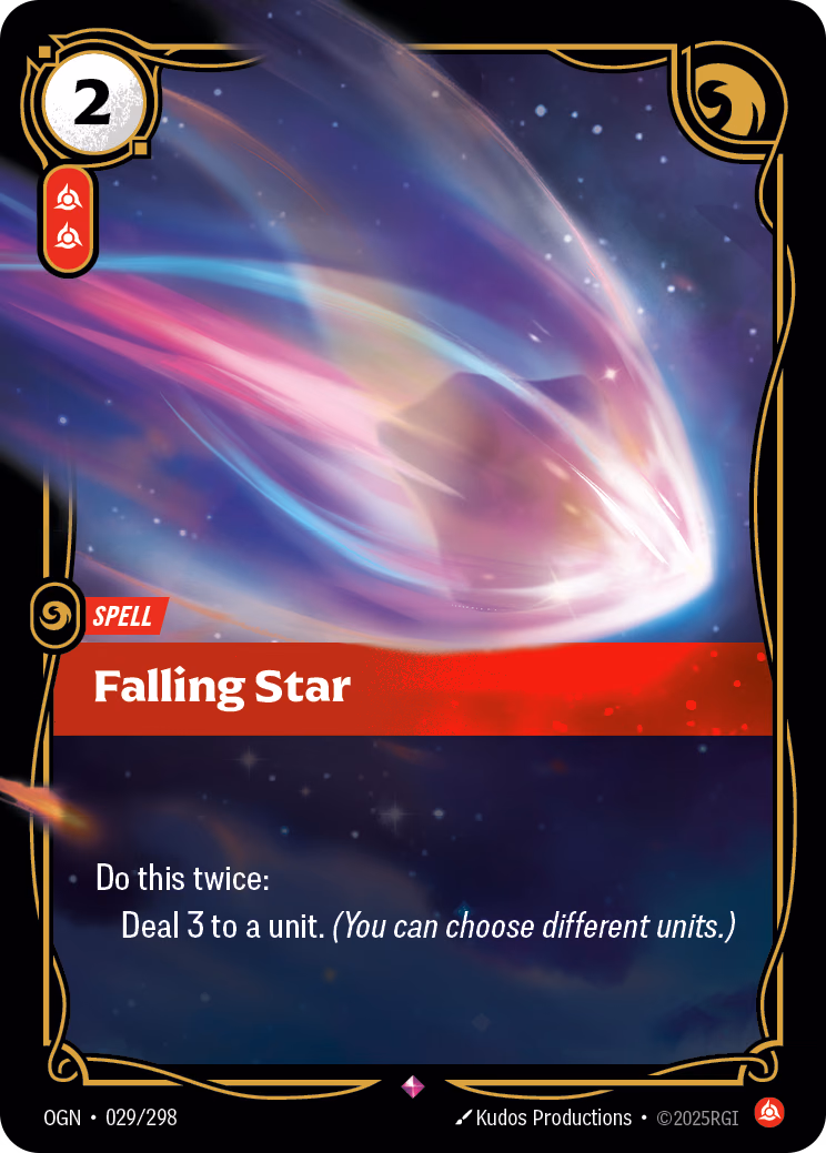 Falling Star OGN-029/298 Riftbound card