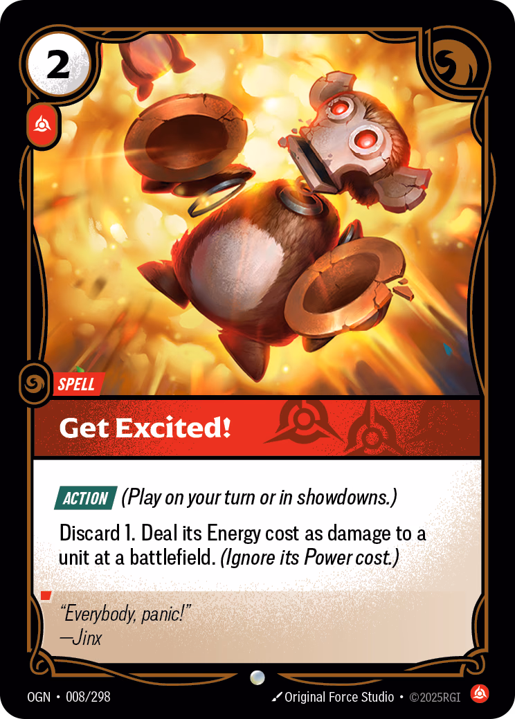 Get Excited! OGN-008/298 Riftbound card