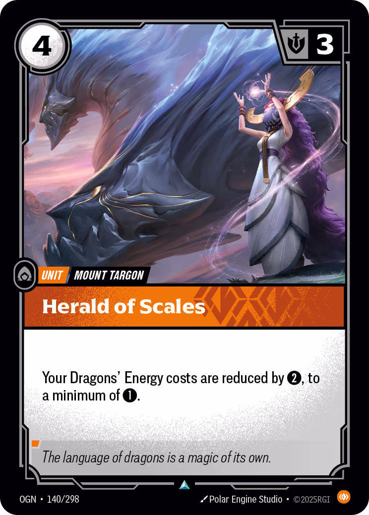 Herald of Scales OGN-140/298 Riftbound card