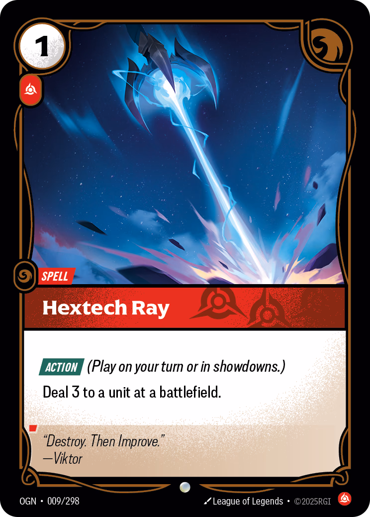 Hextech Ray OGN-009/298 Riftbound card