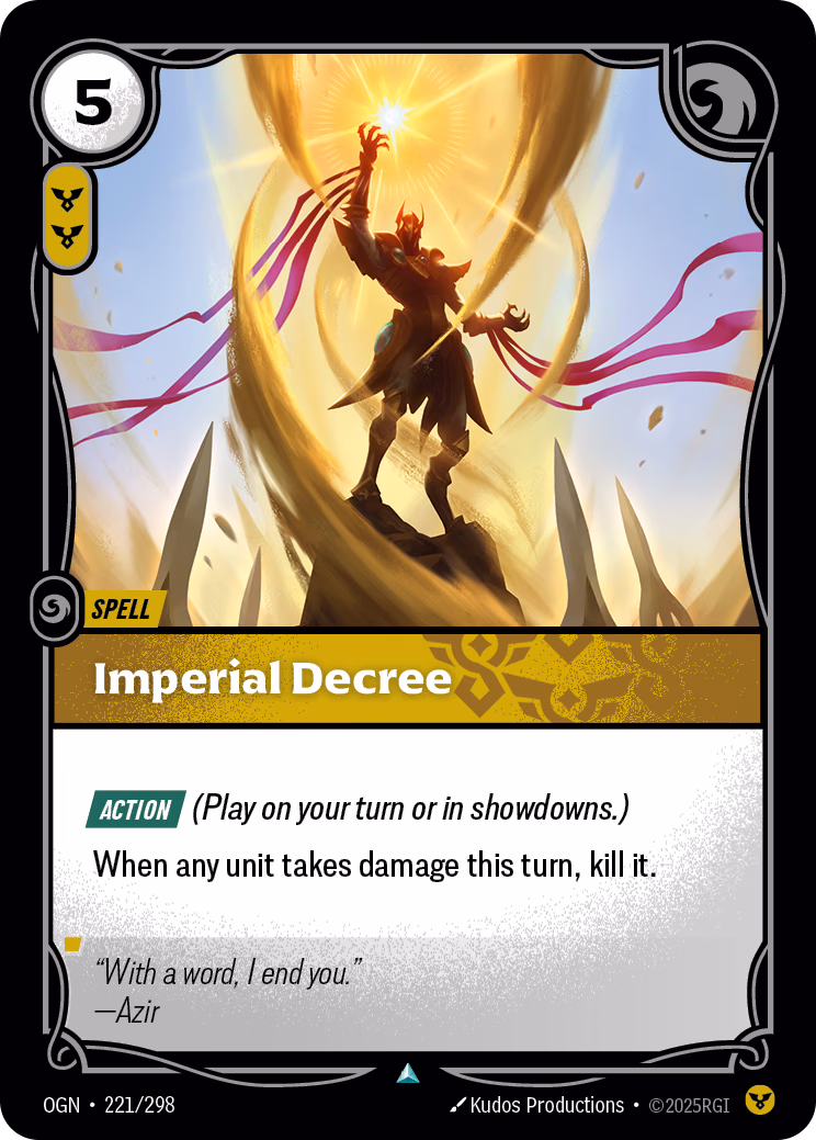 Imperial Decree OGN-221/298 Riftbound card