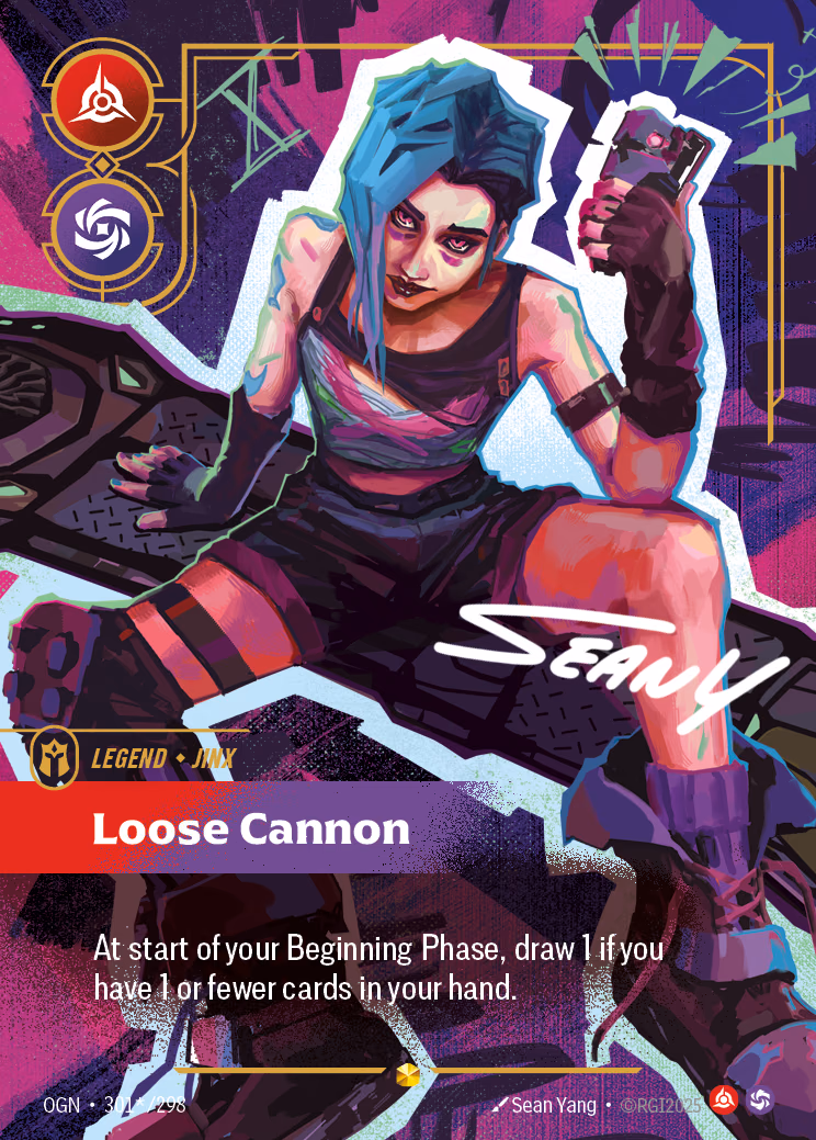 Jinx, Loose Cannon OGN-301*/298 Riftbound card
