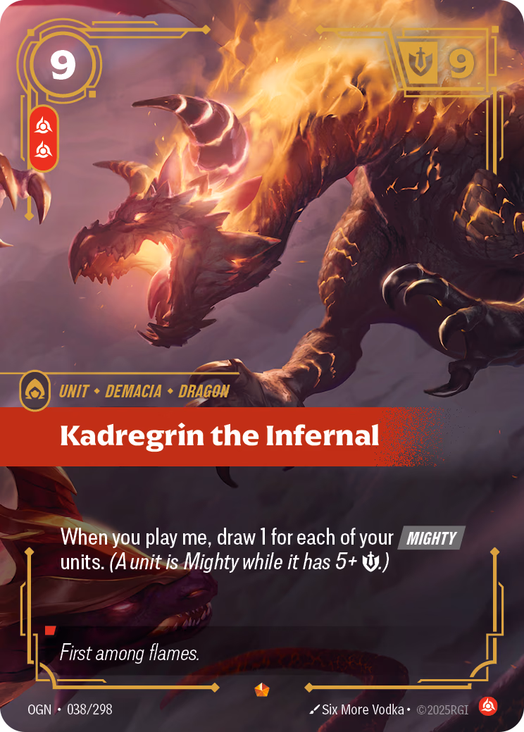 Kadregrin the Infernal OGN-038/298 Riftbound card