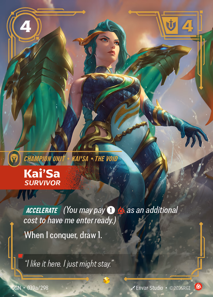 Kai'Sa, Survivor OGN-039a/298 Riftbound card