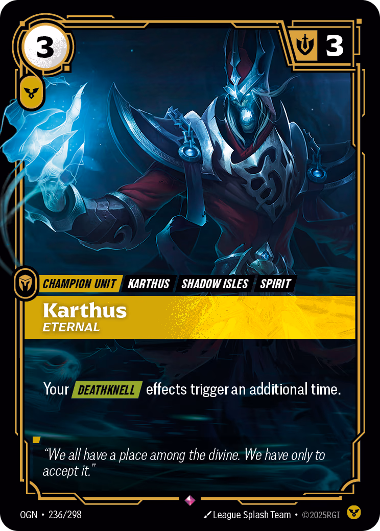 Karthus, Eternal OGN-236/298 Riftbound card