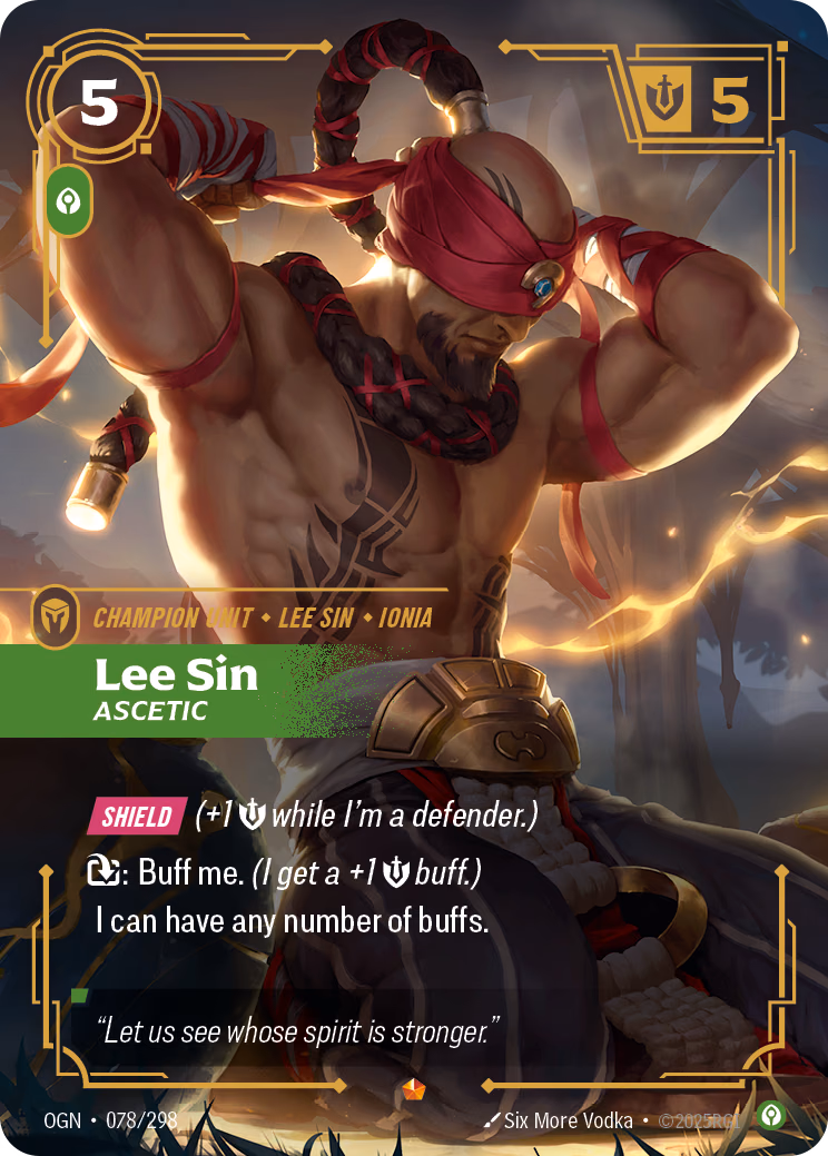 Lee Sin OGN-078/298 Riftbound card