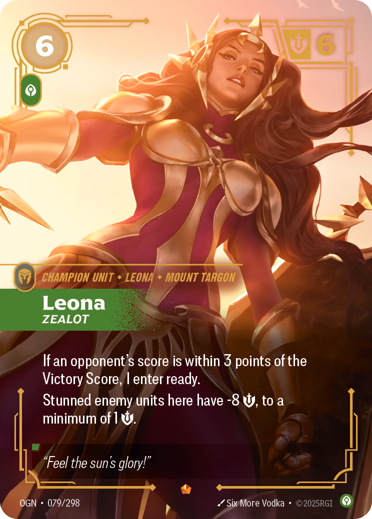 Leona OGN-079/298 Riftbound card