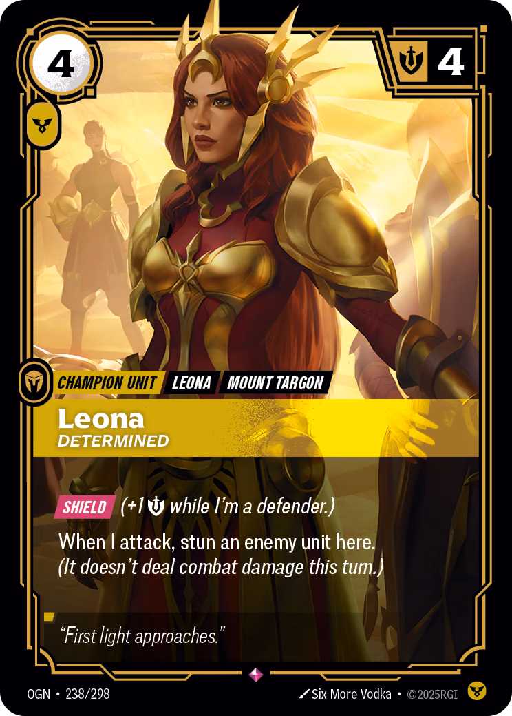 Leona OGN-238/298 Riftbound card