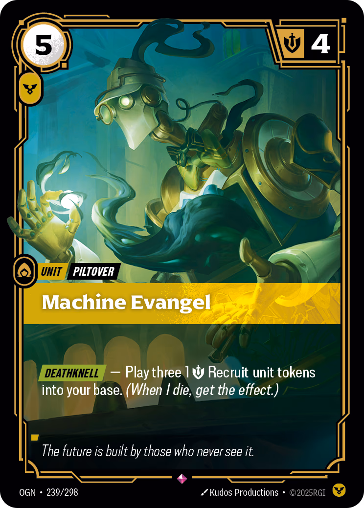 Machine Evangel OGN-239/298 Riftbound card