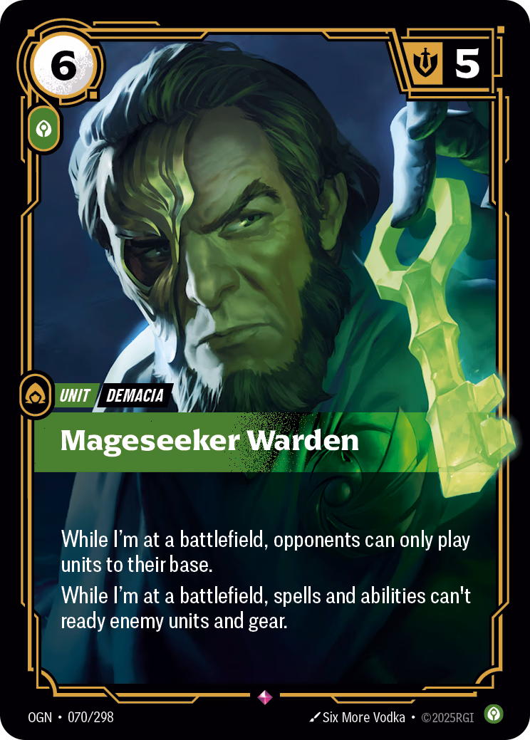 Mageseeker Warden OGN-070/298 Riftbound card