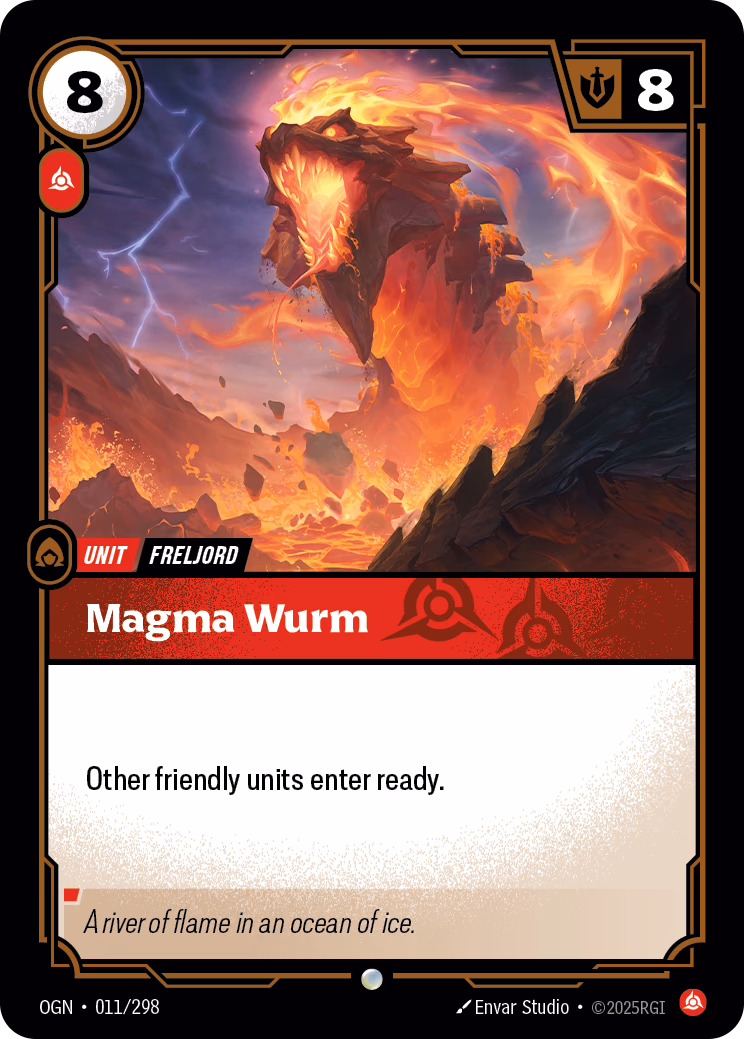 Magma Wurm OGN-011/298 Riftbound card