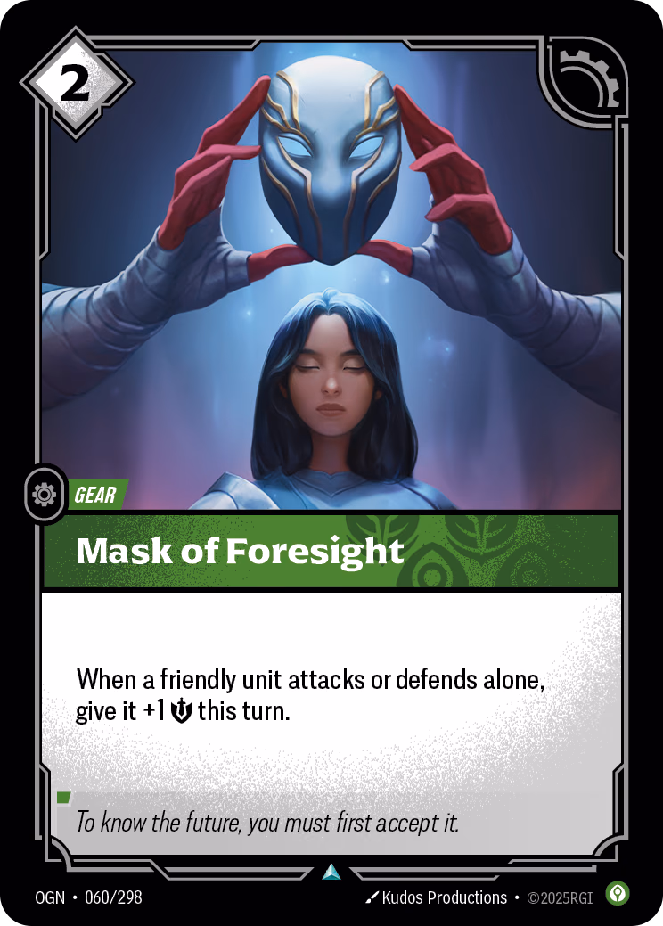 Mask of Foresight OGN-060/298 Riftbound card