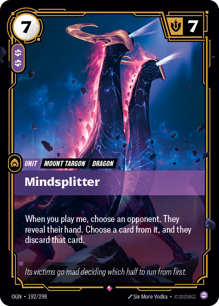 Mindsplitter OGN-192/298 Riftbound card