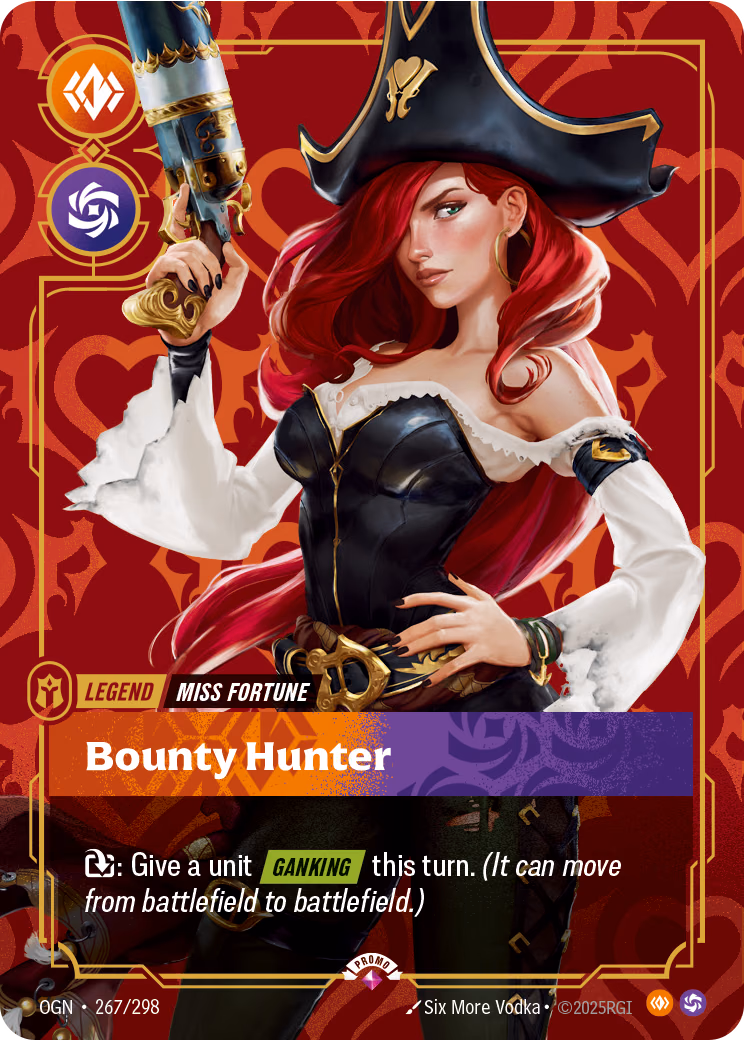 Miss Fortune, Bounty Hunter OGN-267/298 Riftbound card