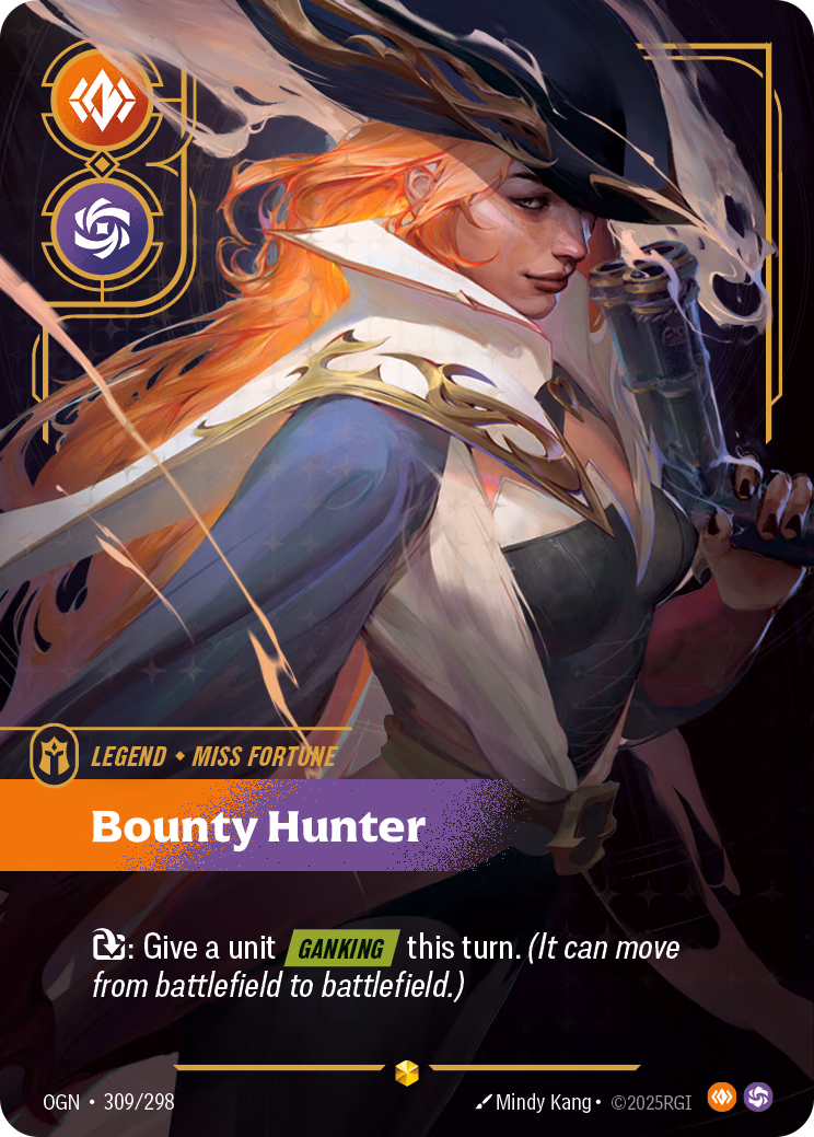 Miss Fortune, Bounty Hunter OGN-309/298 Riftbound card