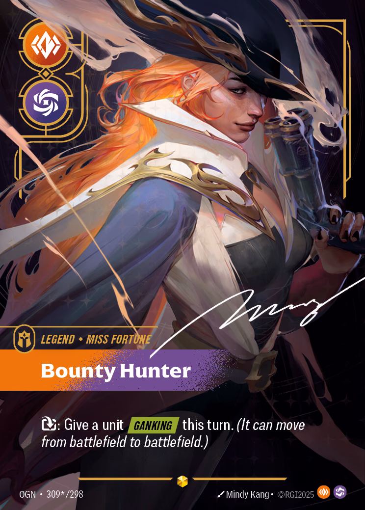 Miss Fortune, Bounty Hunter OGN-309*/298 Riftbound card