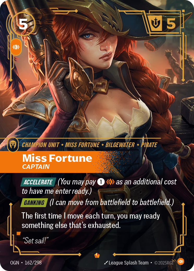 Miss Fortune OGN-162/298 Riftbound card