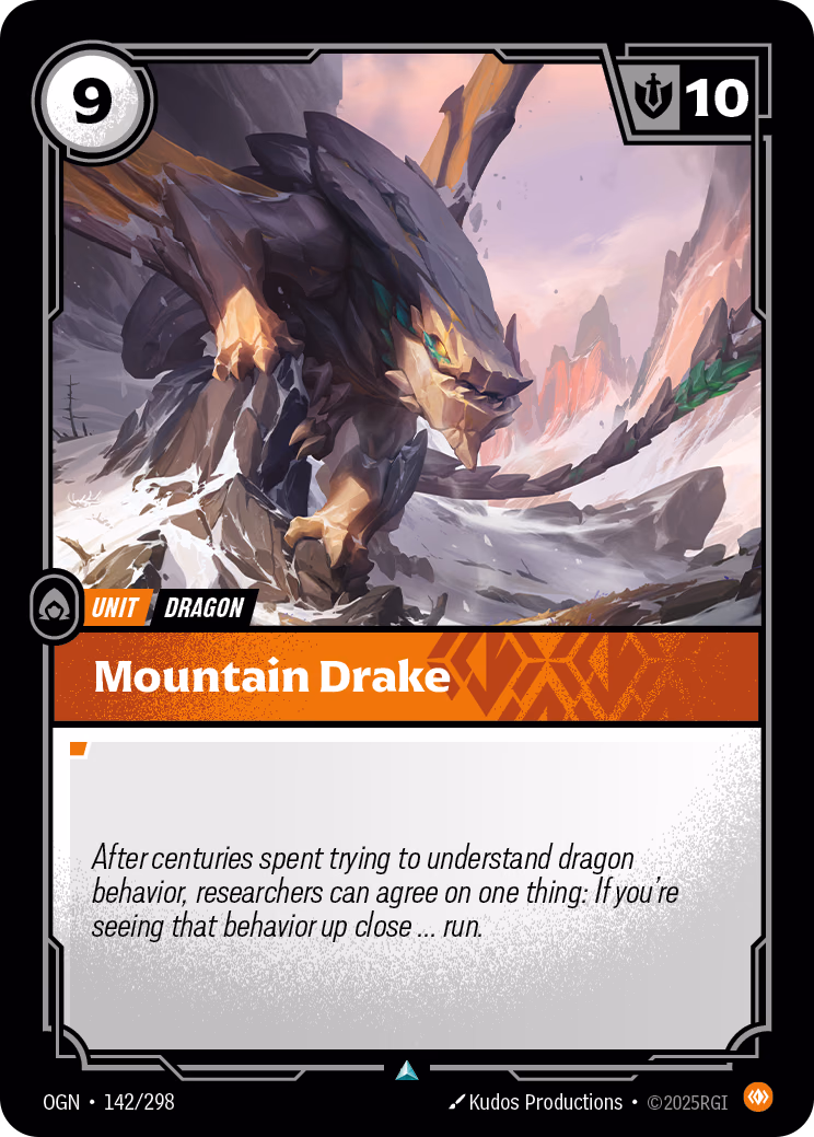 Mountain Drake OGN-142/298 Riftbound card