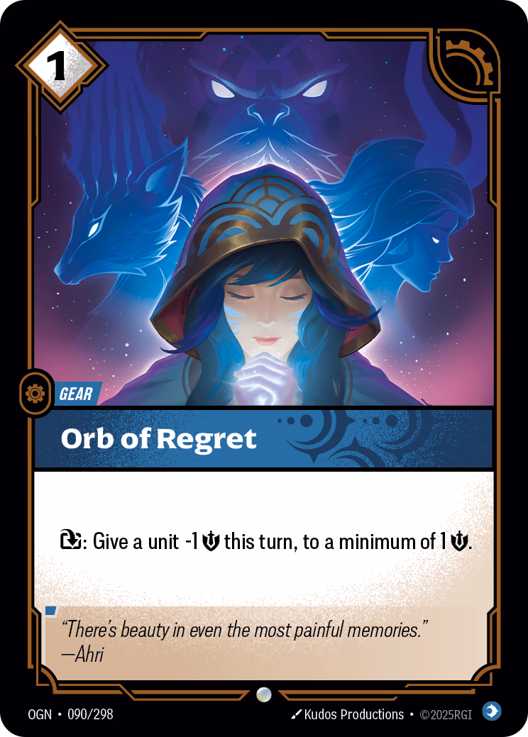 Orb of Regret OGN-090/298 Riftbound card