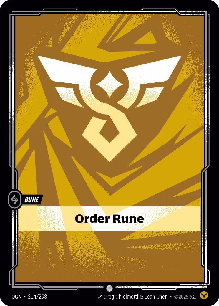 Order Rune OGN-214/298 Riftbound card