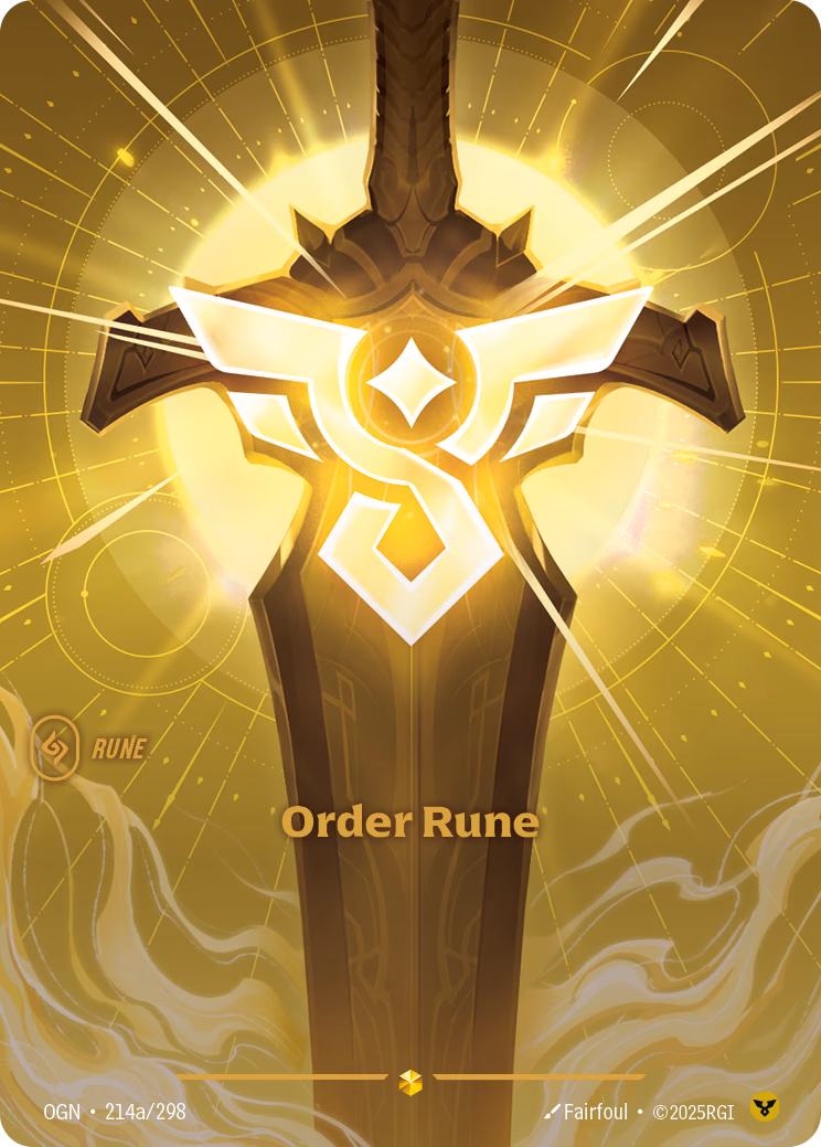 Order Rune OGN-214a/298 Riftbound card