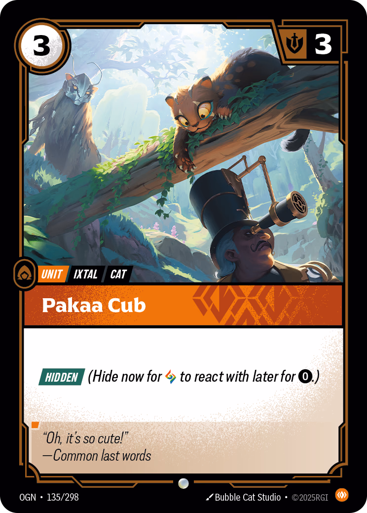Pakaa Cub OGN-135/298 Riftbound card