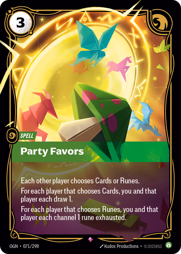 Party Favors OGN-071/298 Riftbound card