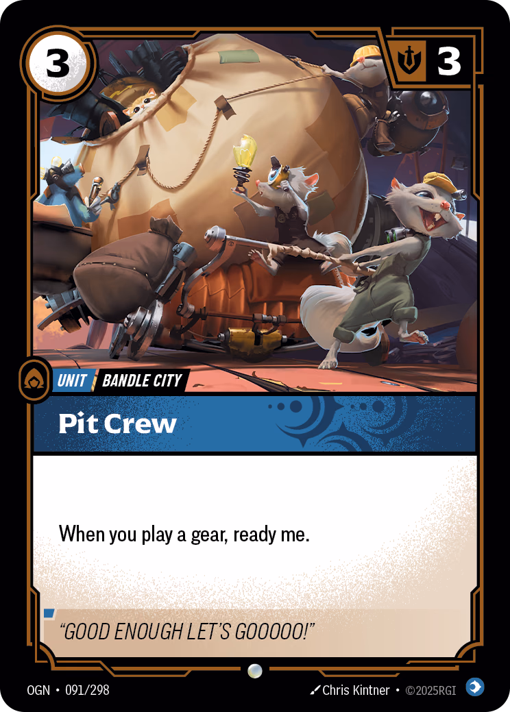 Pit Crew OGN-091/298 Riftbound card