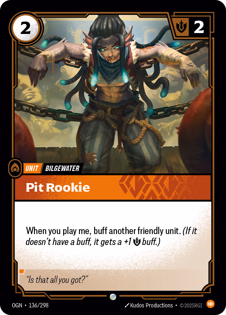 Pit Rookie OGN-136/298 Riftbound card
