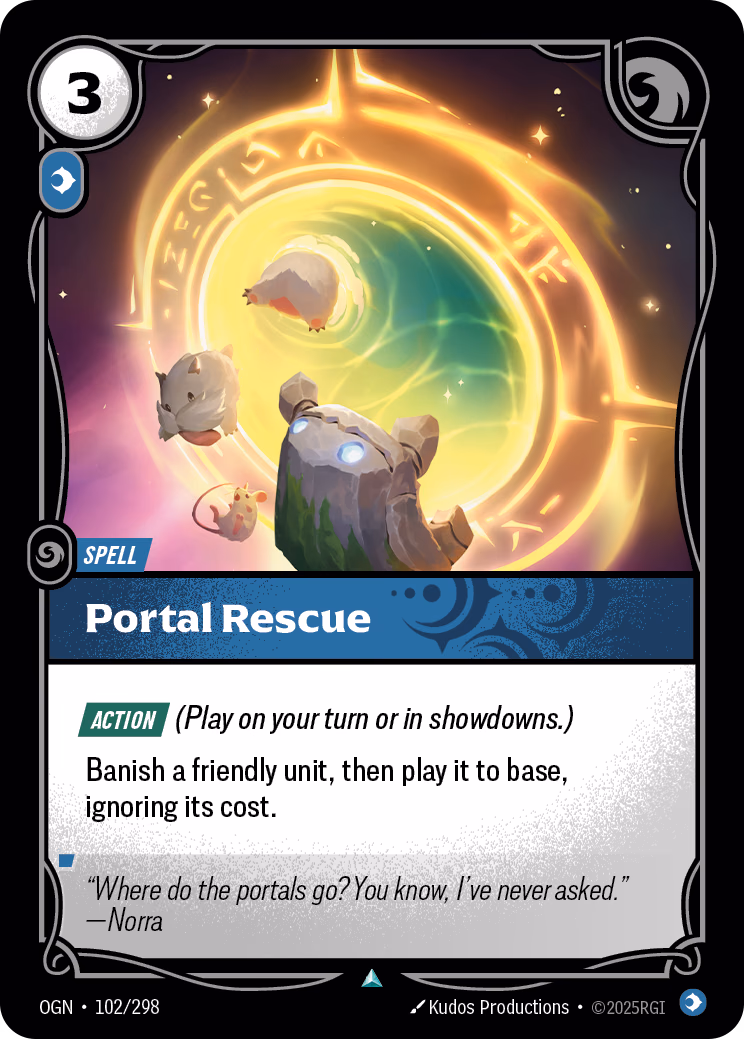 Portal Rescue OGN-102/298 Riftbound card