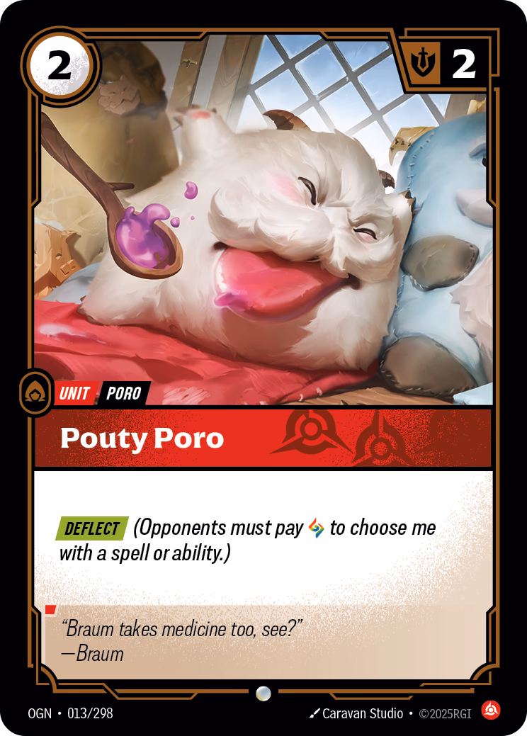 Pouty Poro OGN-013/298 Riftbound card
