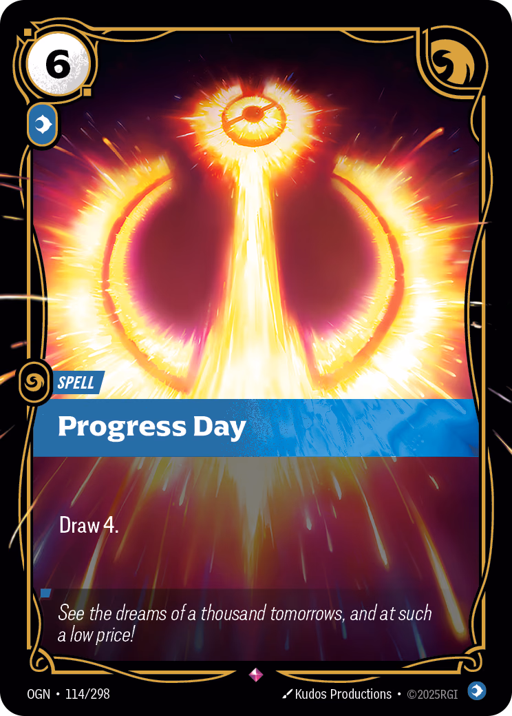 Progress Day OGN-114/298 Riftbound card
