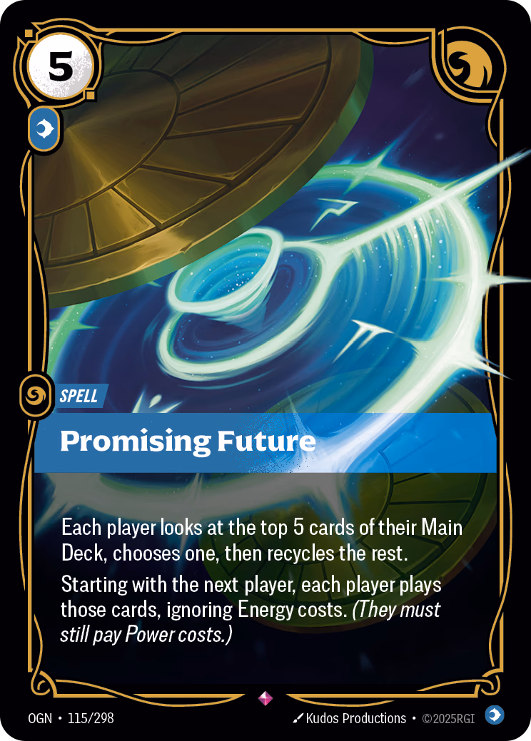 Promising Future OGN-115/298 Riftbound card