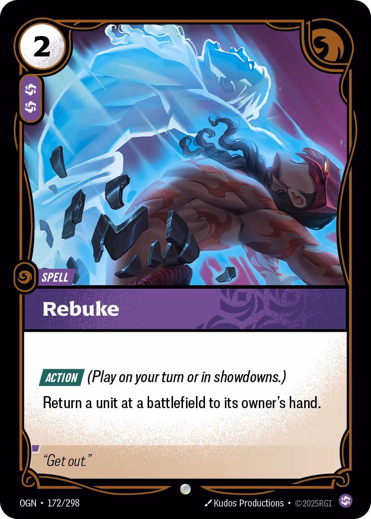 Rebuke OGN-172/298 Riftbound card