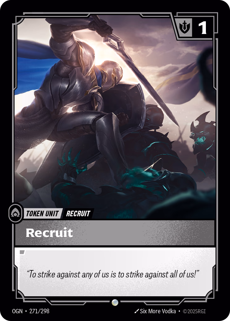Recruit (DE) OGN-271/298 Riftbound card