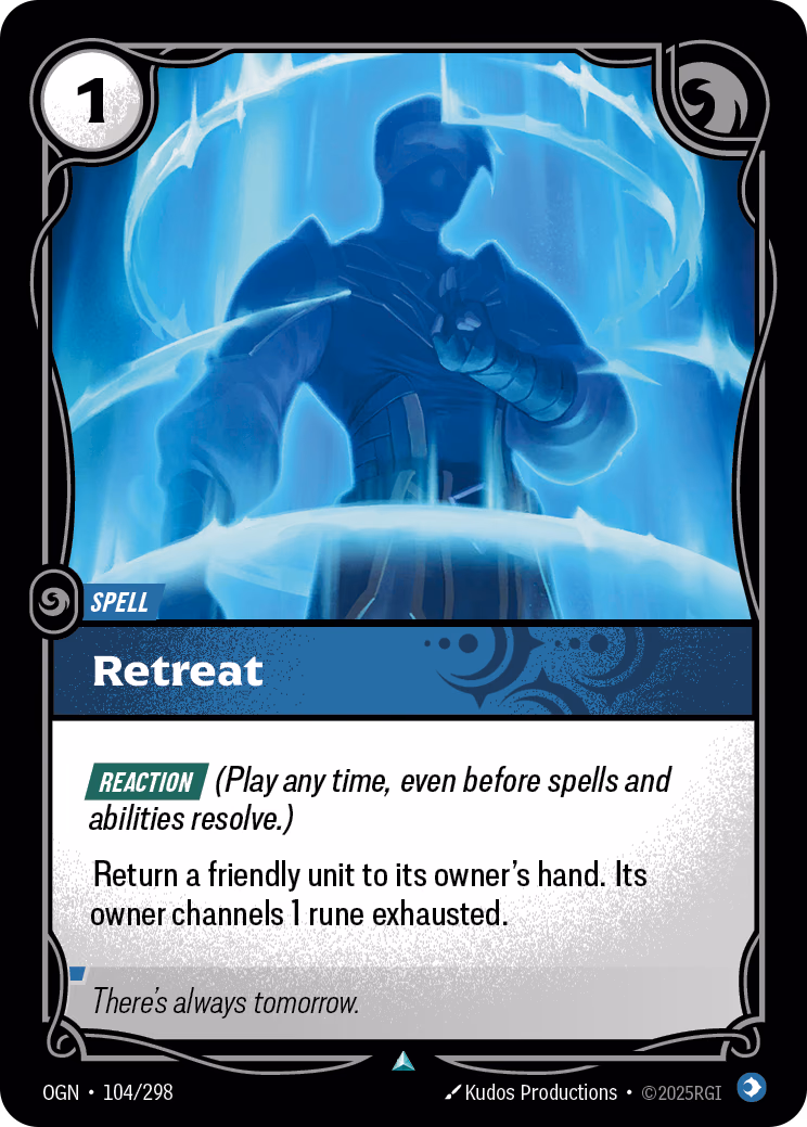 Retreat OGN-104/298 Riftbound card