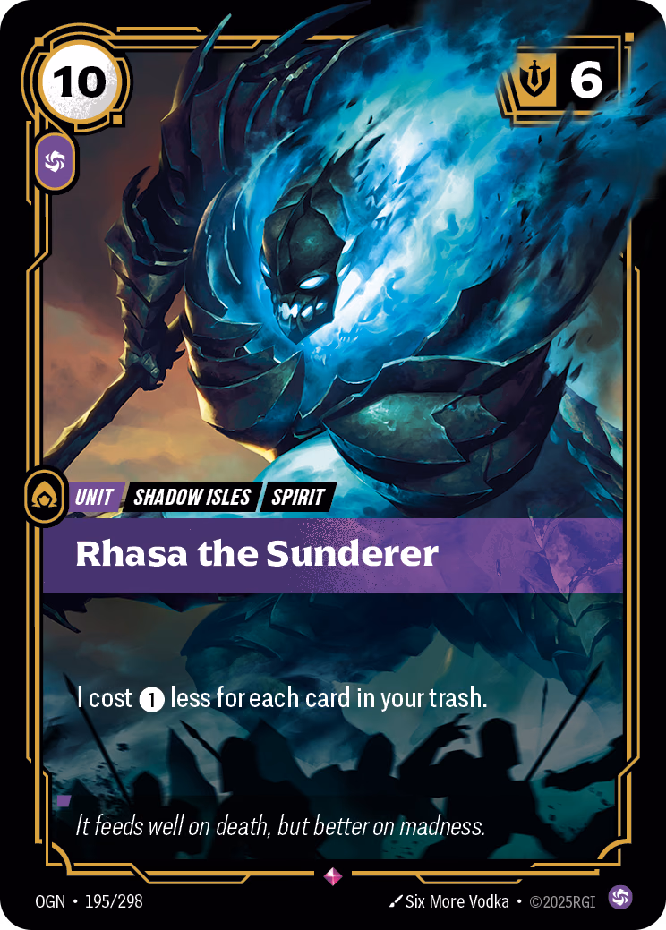 Rhasa the Sunderer OGN-195/298 Riftbound card