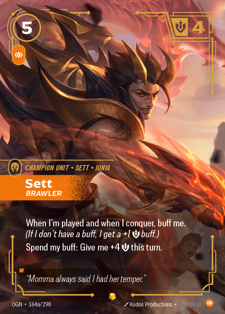 Sett OGN-164a/298 Riftbound card