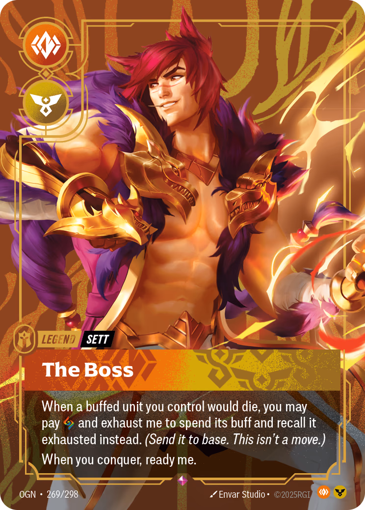 Sett, The Boss OGN-269/298 Riftbound card