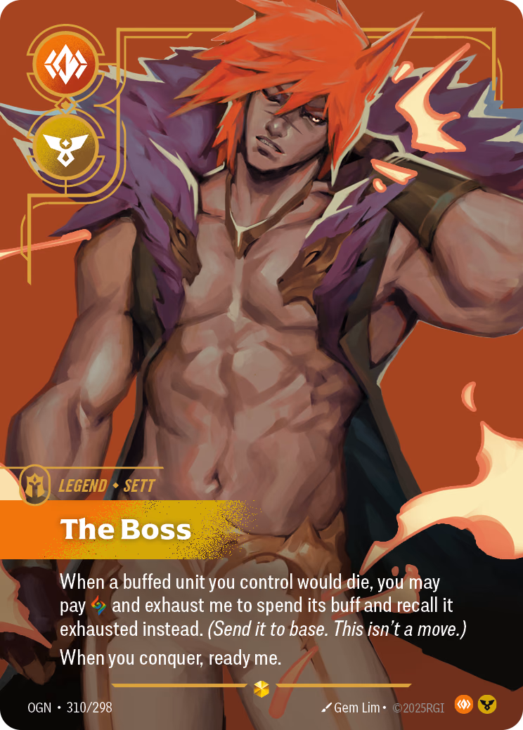 Sett, The Boss OGN-310/298 Riftbound card